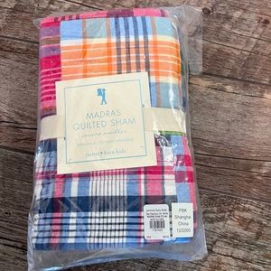 Brand new! Never used Madras Quilted Sham